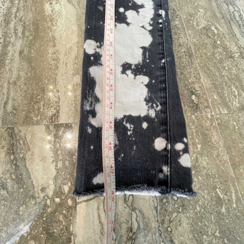 GUCCI WOMAN TIE DYE EMBROIDERED TIGER SKINNY JEANS - Picture 6 of 13